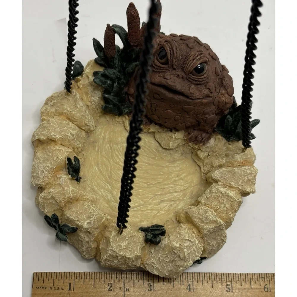 Toad Hollow Hanging Bird Feeder Garden Pond Yard Décor 1999 Vintage NEW W/Box